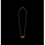 Roman Gold Hercules Knot Necklace