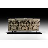 Gandharan Panel with Seated Buddhas