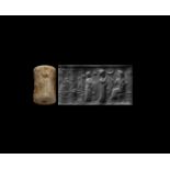 Old Babylonian Cylinder Seal with Presentation Scene