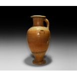 Large Hellenistic Banded Alabaster Hydria