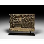 Gandharan Panel with Buddha and Disciples