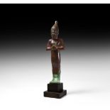 Egyptian Mummiform Statuette of Osiris