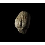 Iron Age Celtic Votive Stone Head