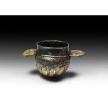 Greek Hellenistic Gilt Silver Wine Cup