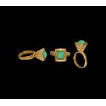 Byzantine Gold Ring with Emerald