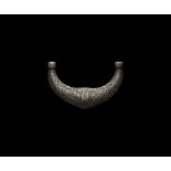 Large Viking or Saxon Silver Ringerike Style Buckle