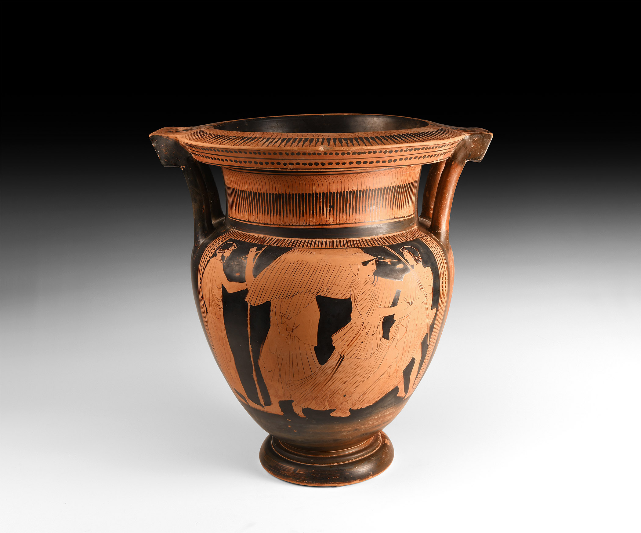 Attic Red-Figure Column Krater with Myth of Kephalos