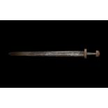 Viking Sword with Inlaid Hilt