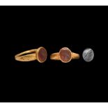 Roman Gold Ring with Portrait Gemstone