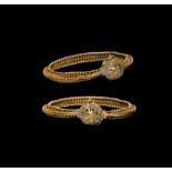 Seljuk Plaited Gold Bracelet