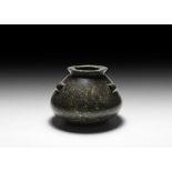 Egyptian Green Mottled Stone Jar