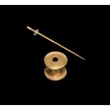 Elamite Gold Reel and Pin