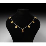 Byzantine Gold Pendant Necklace