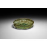 Byzantine Pale Green Glass Dish
