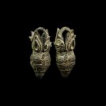 Cambodian Temple Statue Earring Pair