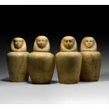 Egyptian Human-Headed Canopic Jars