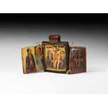 Ethiopian Portable Wooden Icon with Christ