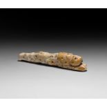 Mesopotamian Bone Feline Handle