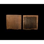 Roman Inked Wooden Tablet Documenting Property Owned by Pomponius Servandus