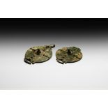 Roman Horse Harness Phalera Pair