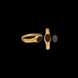 Roman Gold Ring with Vessel Gemstone