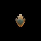 Egyptian Chalcedony Heart Amulet