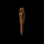 Egyptian Standing Wooden Striding Female