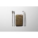 Roman Silver Implement Set with Palette