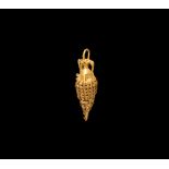 Western Asiatic Gold Amphora Pendant