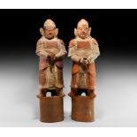 Large Chinese Song Armoured Terracotta Soldier Pair