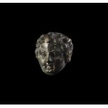 Roman Silver Hermes or Dionysus Mount