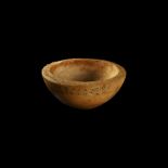 Western Asiatic Decorated Alabaster Bowl
