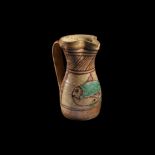 Medieval Majolica Jug with Fish