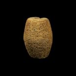 Babylonian Sin-Iddinam Cuneiform Barrel