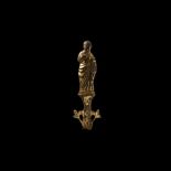 Medieval Gilt Reliquary Figure