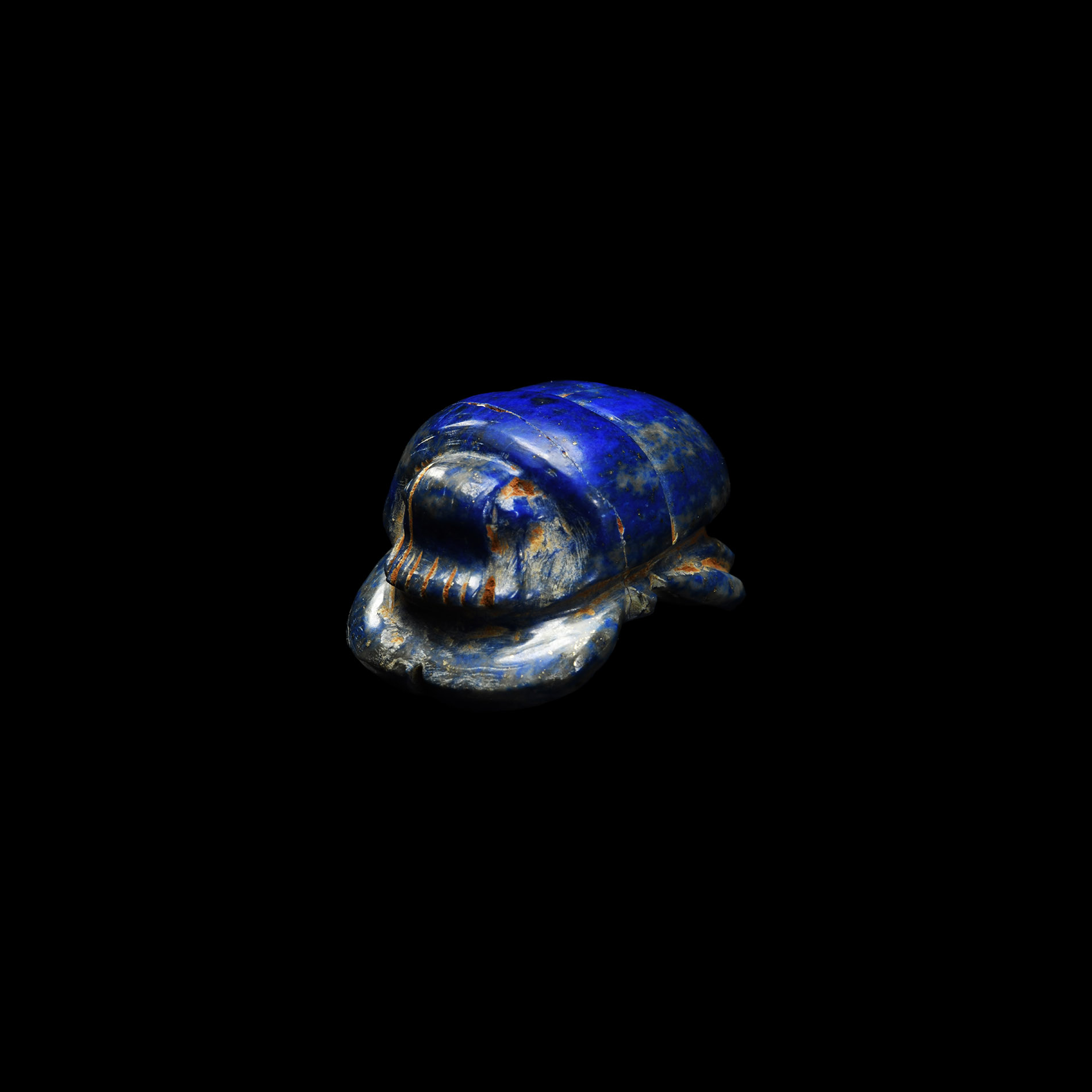 Egyptian Lapis Lazuli Funerary Scarab