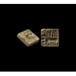 Indus Valley Mature Harappan Stamp Seal with Bull