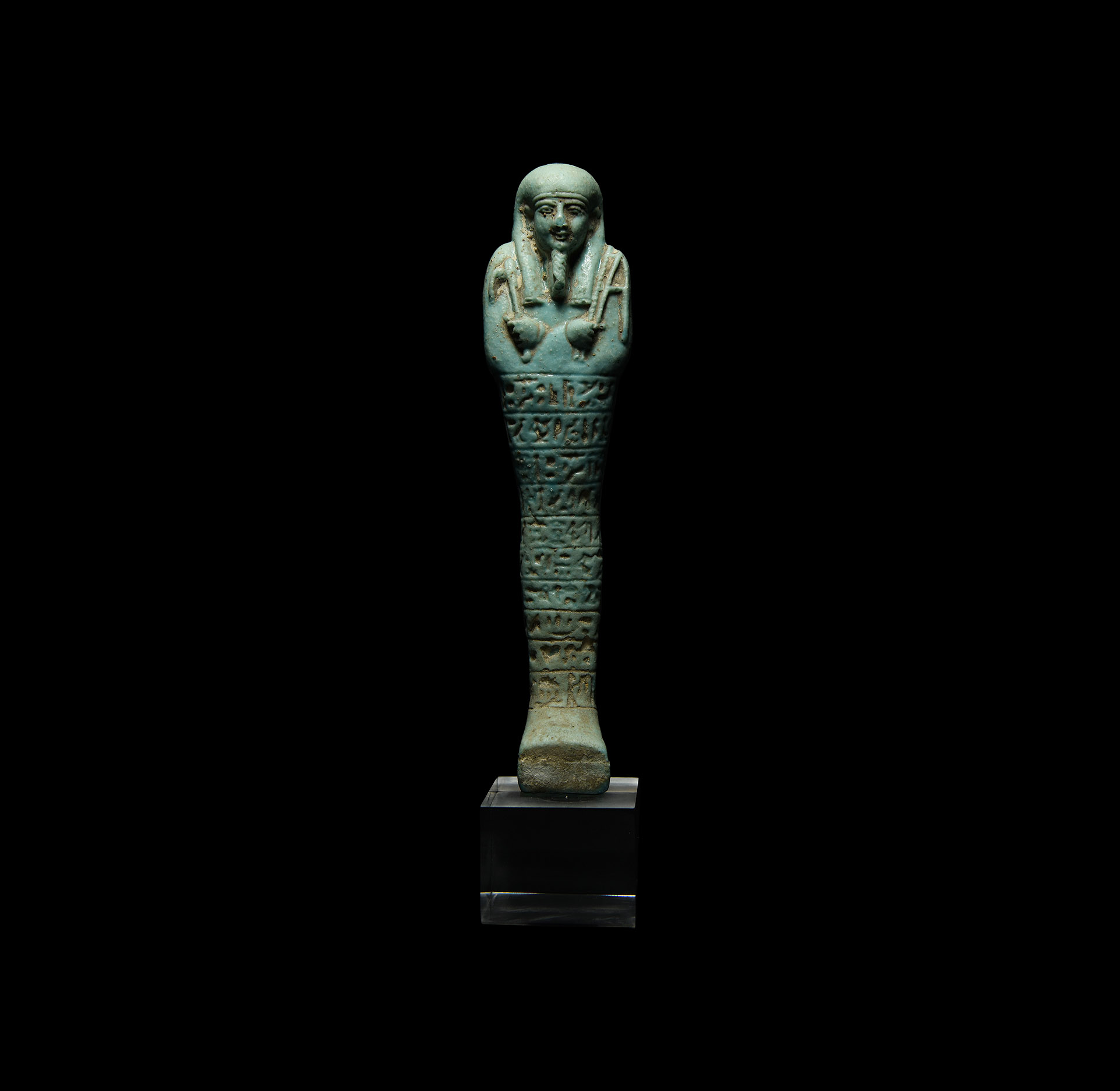 Large Egyptian Hieroglyphic Shabti for Nes-Ptah