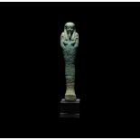 Large Egyptian Hieroglyphic Shabti for Nes-Ptah