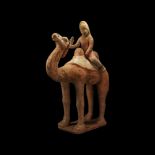 Chinese Tang Camel with Falconer