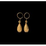 Islamic Gold Earring Pair