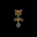 Anglo-Saxon Gilt Great Square-Headed Brooch