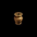 Egyptian Alabaster Kohl Jar