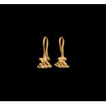 Bactrian Gold Earring Pair