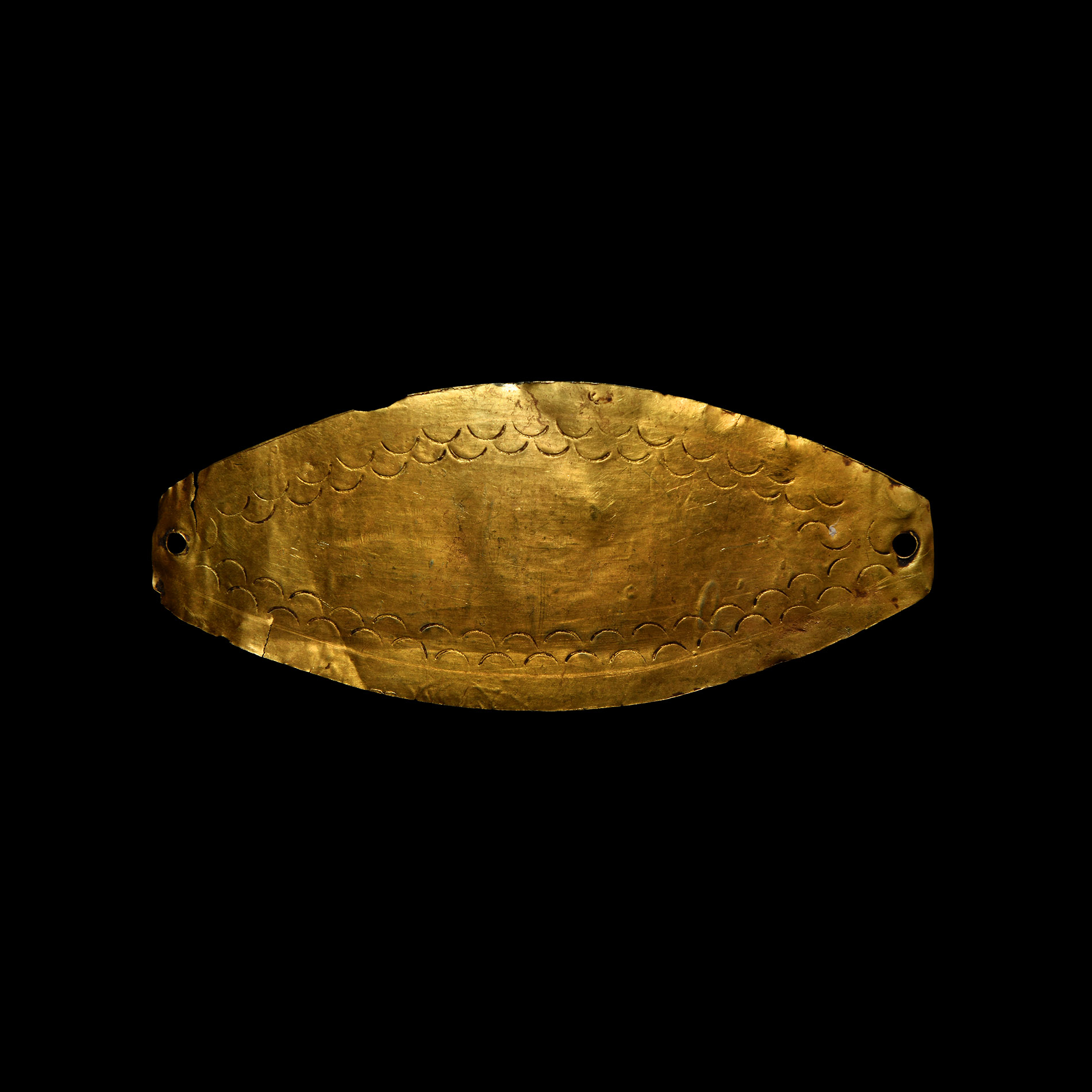 Roman Gold Funerary Mouthpiece