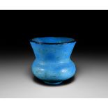 Egyptian Bright Blue Drinking Cup