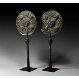 Armenian Liturgical Fan Pair