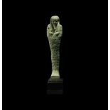 Large Egyptian Hieroglyphic Shabti for Nes-Ptah