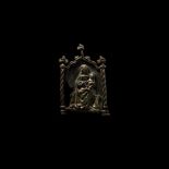 Medieval Mary and Jesus Reliquary Plaque