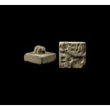 Indus Valley Mature Harappan Stamp Seal with Bull